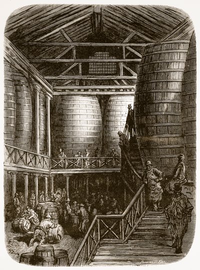 Large Barrels in a Brewery, from 